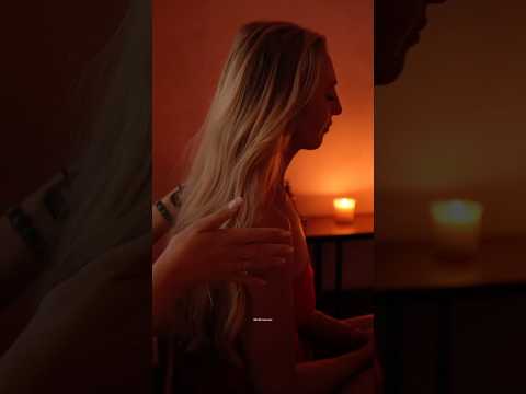 fall asleep with a relaxing candlelight asmr massage 😴 #asmrmassage #asmrsoft #asmrtracing #asmr