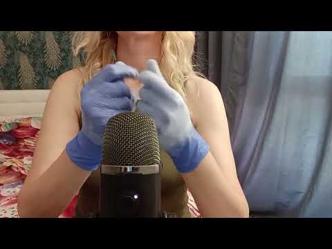 ASMR Pure Tingles:  Blue Gloves & Powder (No Talking)