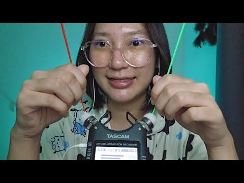 ASMR Fluffy Ear Cleaning แคะปั่นหูไม้ขนฟู ☁️🦻