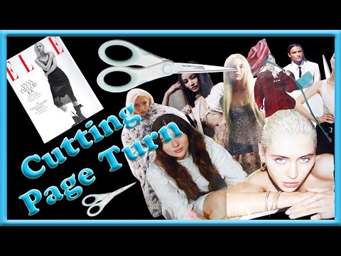 ASMR | Cutting Pictures Out Of Magazine |  Page Turning | Scissors | No Talking