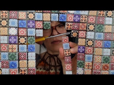 Your hair is glass tiles | Split ends cut ASMR