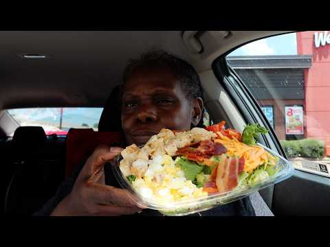 Wendy's Cob Salad | Chili And Fries | Almond Crossaint | MRI | Birthday Prepping | Vlog99