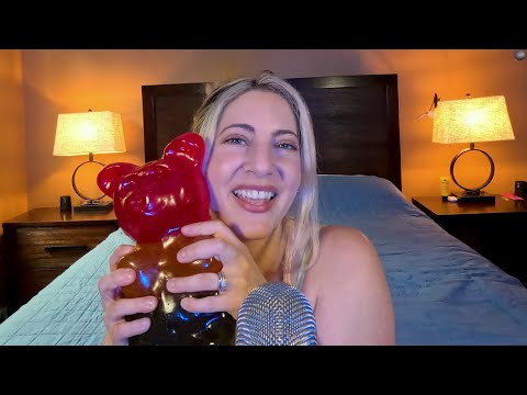 You've NEVER Heard a Gummy Bear Like This! ASMR Kisses+ Taste Test