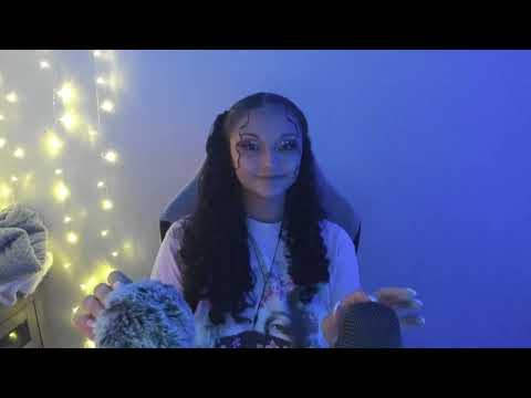 Binaural Two Textured ASMR Fuzzy Mic Massage with Mic Scratching