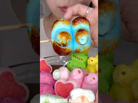 焼きマシュマロ･:*+.\(( °ω° ))/.:+ #asmr #mukbang #eatingsounds #咀嚼音#焼きマシュマロ