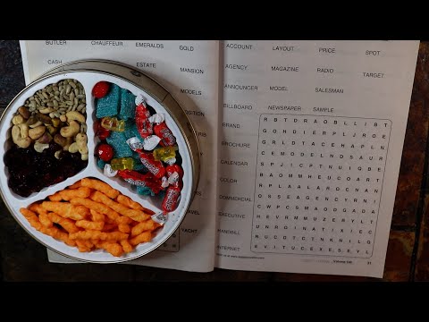 Haven't Did A Word Search In Awhile | Delicious Snack Treats  ASMR Eating Sounds