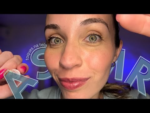 ASMR | TOQUES NA TELA✨TE MAQUIANDO