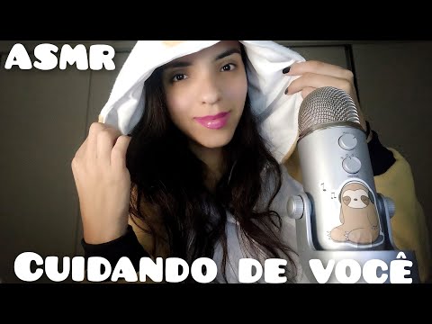 ASMR - TE PREPARANDO PARA DORMIR - atenção pessoal