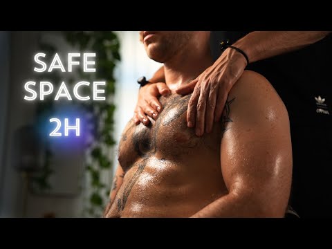 Slow Hairy Chest Oil Massage ASMR with Insane Tingles for Sleep, Anxiety Relief and Concentration