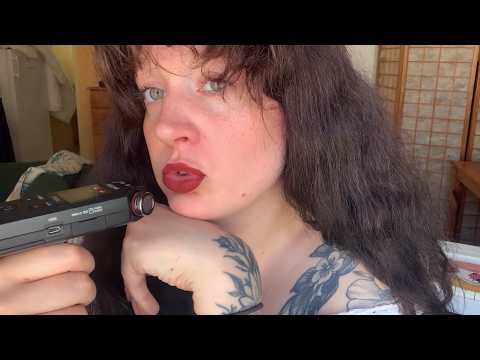 wet mouth sounds on my tascam ASMR (I made myself so sleepy)