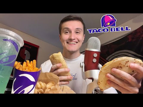 ASMR HUGE Taco Bell Mukbang 🌮🔔(eating sounds)