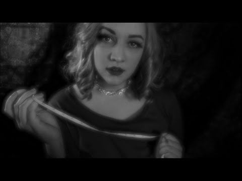 ASMR / 1950s Actress Measures You (Personal Attenion, Scalpmassage, Hair brushing, etc)