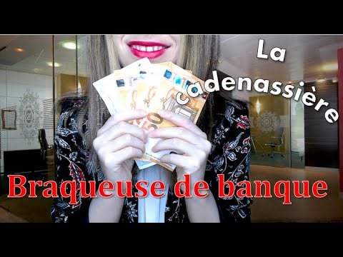 [ASMR français] Braqueuse de banque - hypnotiseur, billet, humour
