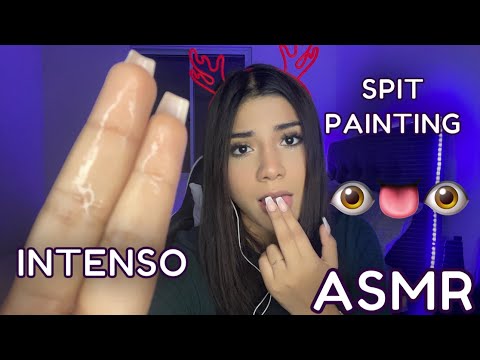 ASMR ESPAÑOL / SPIT PAINTING + L4M0 MIS DEDOS + BABITA INTENSA (muy relajante)