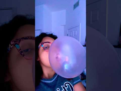 BUBBLE GUM ASMR | blowing bubble gum chewing sounds #bubblegumblowing #bubblegum