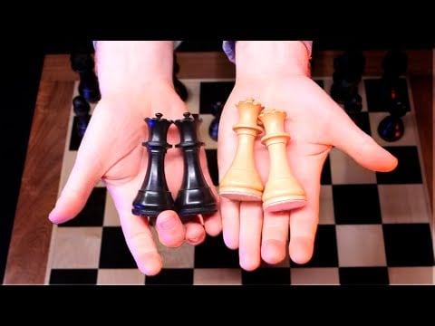 Unusual Four Queens Opening ♔ ASMR Chess on Wooden Board ♔