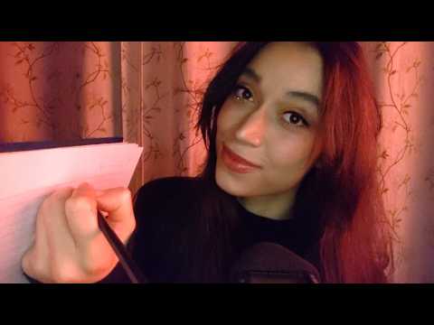 Asmr escrevendo - Sons de lápis e de caderno - para te relaxar e dormir