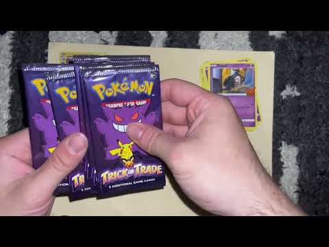ASMR Pokemon Pack Opening: Trick or Trade Halloween Edition!