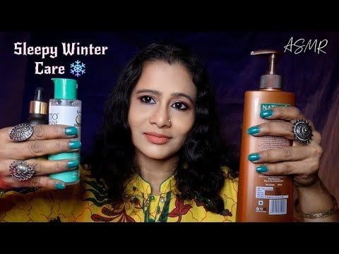 Winter Care ASMR ❄️ Face Cleaning, Massage & Cozy Tingles for Deep Sleep | Asmr Ghosal