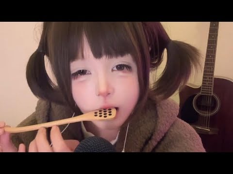 Adorable Girl Stroking Mic | Soothing ASMR to Calm Your Mind