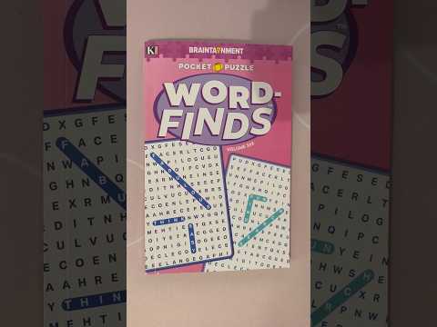 ASMR Tapping On Word-Finds Volume 262 | (No Talking) #ASMR #Shorts