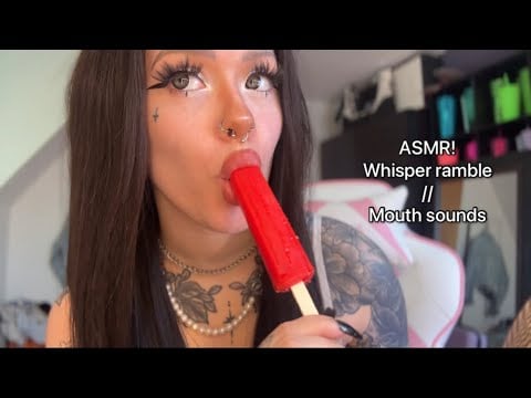 ASMR Popsicle Eating 🍦 | Whisper Ramble & Mouth Sounds for Tingles