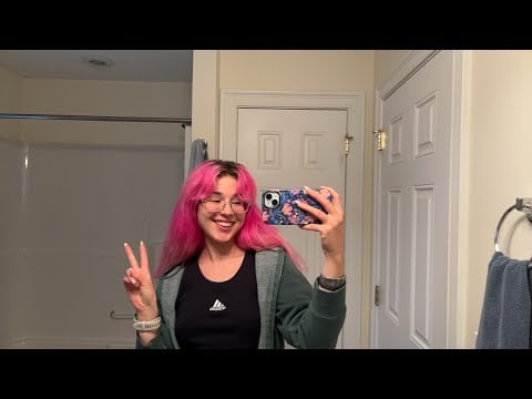 dying my hair pink🧞‍♀️🩷🌺 then probably doing asmr