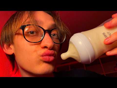 asmr dad tucks you in ✨ milk, pacifier, rattle and a bedtime story