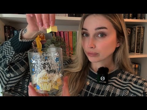 ASMR Prompt Jar Picks My February TBR (book triggers, soft spoken)