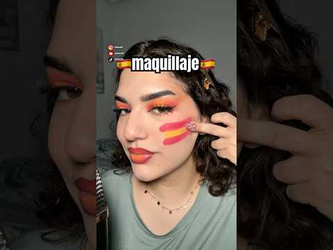 Makeup para la ⚽️FINAL DEL MUNDIAL🇪🇸 #asmr #maquillaje