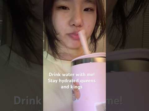 Very serious water drinking ASMR #helpmemakethismakesense #stayhydrated
