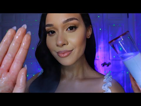 ASMR Most Relaxing Personal Attention For Sleep 💜 Facial Treatment, Hair brushing, Brows | Roleplay