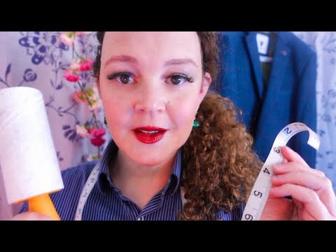 ASMR | Measuring You Role Play, Soft Spoken | Suit Fitting | Lint Roller | Fabric Sounds
