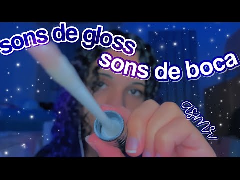 asmr | sons de gloss + sons de boca na sensibilidade máxima 😼