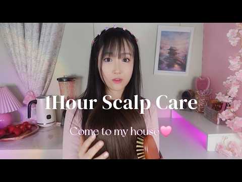 ASMR Satisfying Personal Scalp Care for 1Hour💆‍♂️ㅣHair Brushing, Scalp Scatching, Scalp Massage💆‍♀️