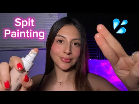 ASMR B4BITA / SP1T PAINTING + L4MO MIS DEDOS INTENSAMENTE  (Roleplay)
