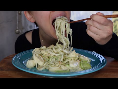 ASMR Whisper Pasta With Ranch Dressing | Mukbang 먹방