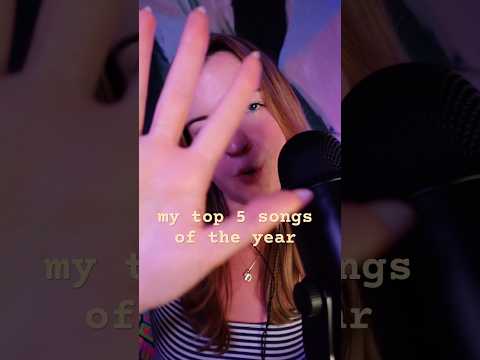 MY TOP FIVE SONGS OF 2025 #asmr #spotifywrapped #spotify