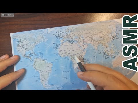 ASMR: Tracing Natural Wonders That Could Explode Any Time | ASMR map tracing + facts