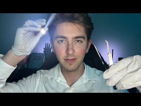 ASMR Dermatologist Skin Exam but he's kinda rude