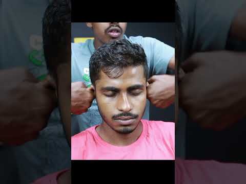 Ear Pulling Massage | Body Massage ASMR | Neck Cracking #shorts
