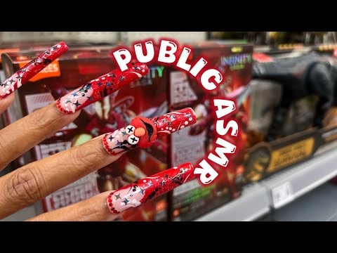 1 HOUR PUBLIC ASMR IN WALMART 🛒 Chatty Makeup, Camera Tapping, Scratching, Hair Clipping & Oral Care
