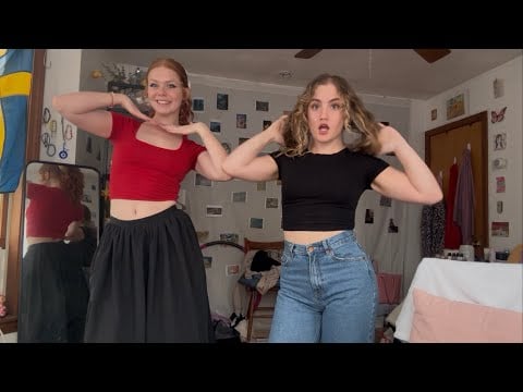 a girl slept in my bed last night?!?! get ready with the besties hehe (asmr personal attention)