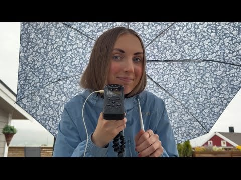 ASMR Outside With Real Life Rain Sounds