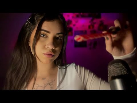 ASMR COM TOQUES NA TELA E MUITOS SONS DE BOCA 👄 