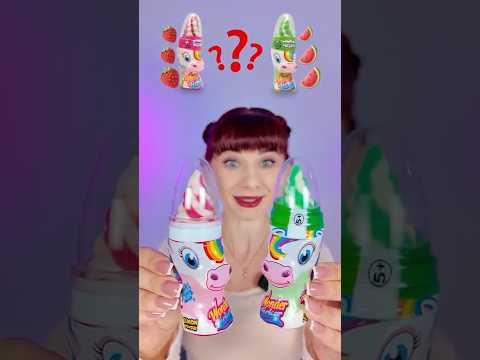ASMR Pink VS Green Lollipops Challenge #mukbang