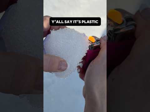 Wait the snow isn’t real? Let’s find out the truth #fake #ice #asmr #snowstorm #winterweather