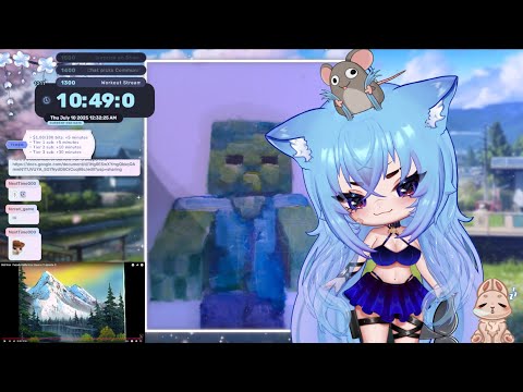 ASMR | 🎨  Bob Ross Painting 🗻 🥳 UNCAPPED BIRTHATHON DAY 10! 🌸 3DIO
