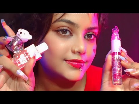 ASMR [APPLYING LIPGLOSS] W/MOUTH SOUNDS