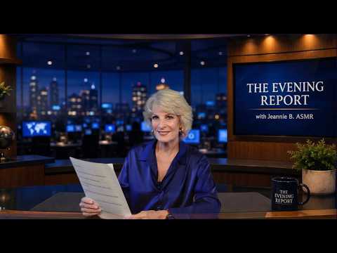 The Evening Report 📰 | Comforting News for Sleep (Soft Spoken ASMR)
